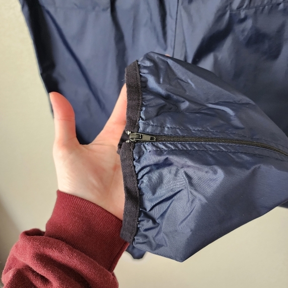 REEBOK x VINTAGE 90s warm up track pants in Navy nylon size L - Picture 7 of 11